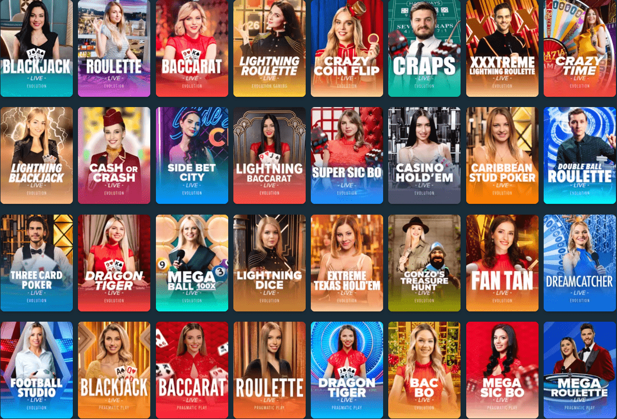 Казино Stake Лайв игры